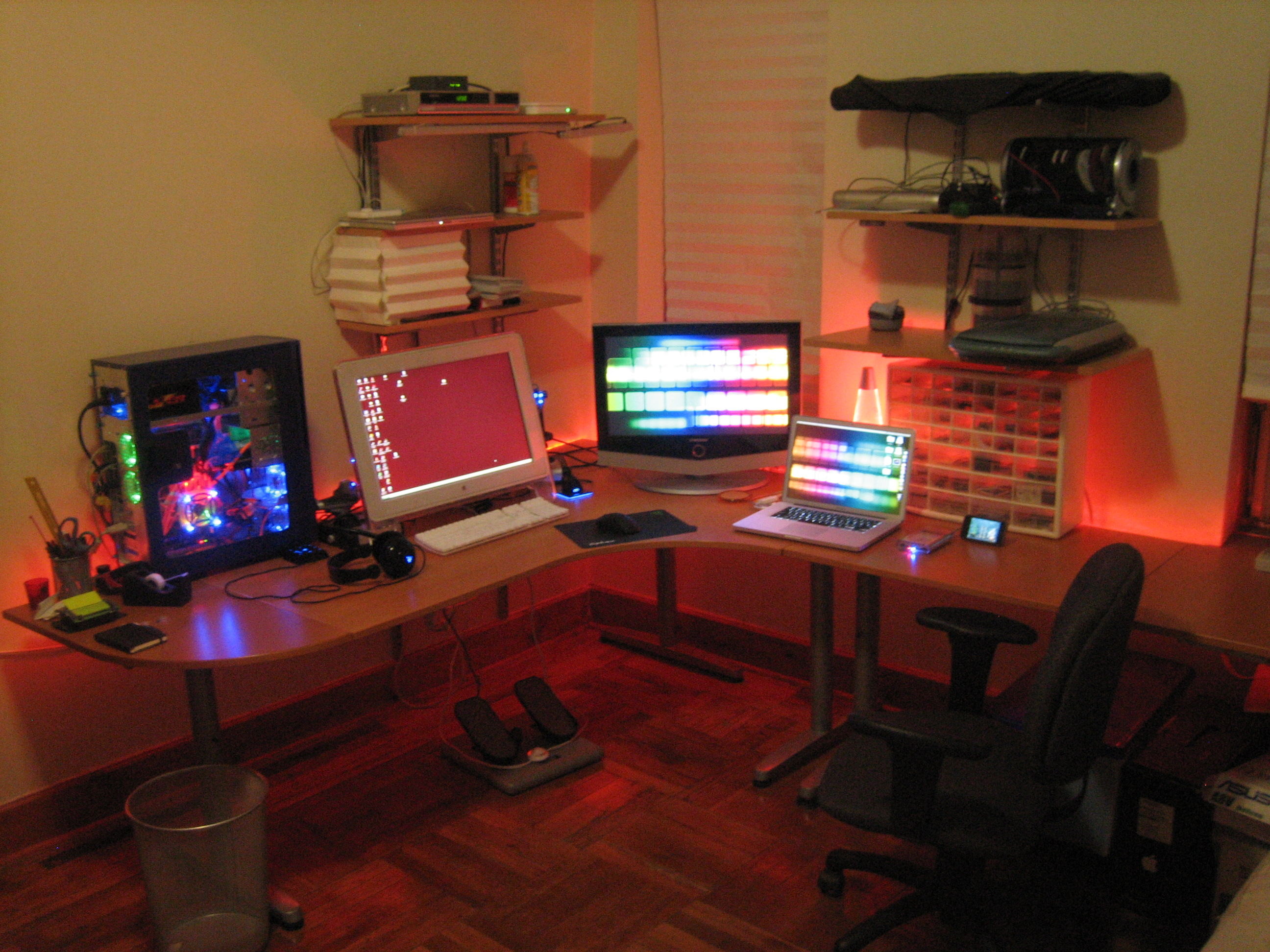 computer desk setup ideas