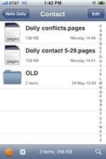 Files screen